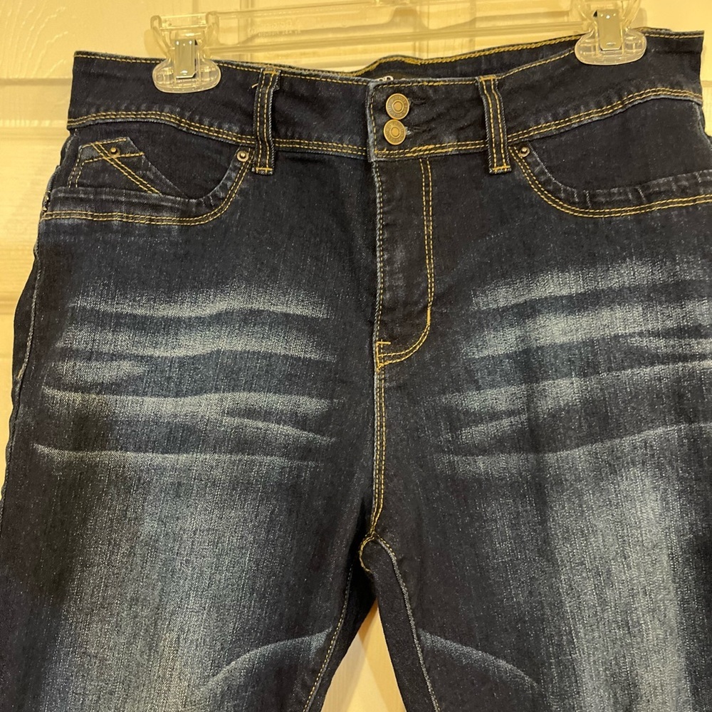 WBB Royalty For Me Dark Indigo Straight Leg Jeans Size 14 NWOT - Picture 5 of 7